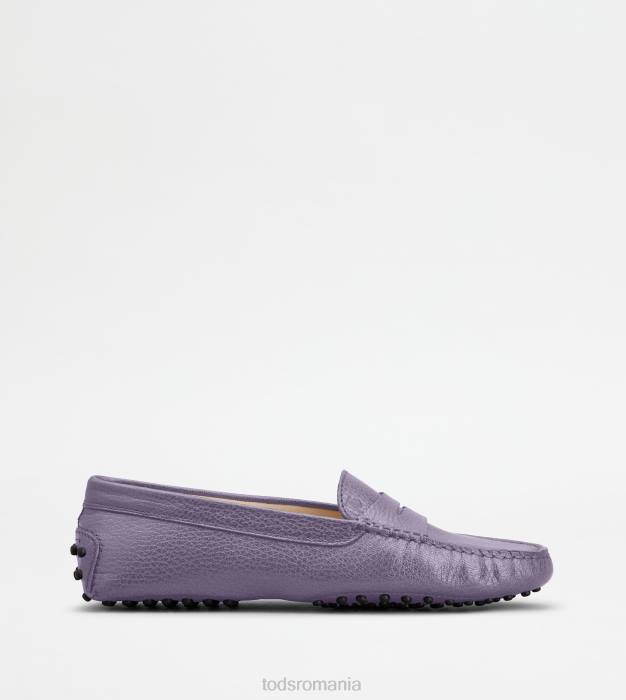 pantofi gommino din piele femei Tod's 080D71 violet