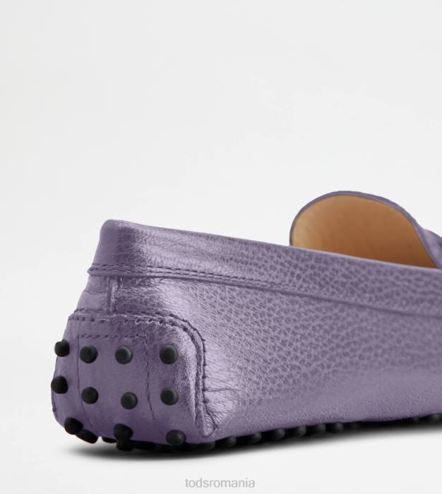 pantofi gommino din piele femei Tod's 080D71 violet