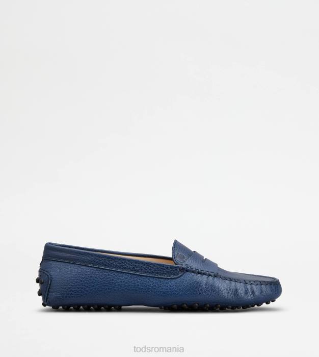 pantofi gommino din piele femei Tod's 080D76 albastru