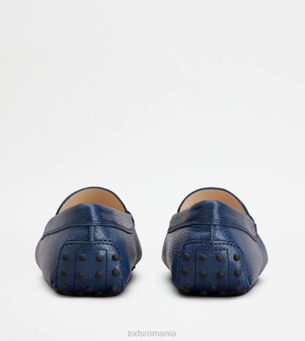 pantofi gommino din piele femei Tod's 080D76 albastru