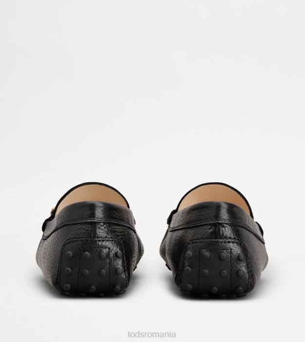 pantofi gommino din piele femei Tod's 080D78 negru