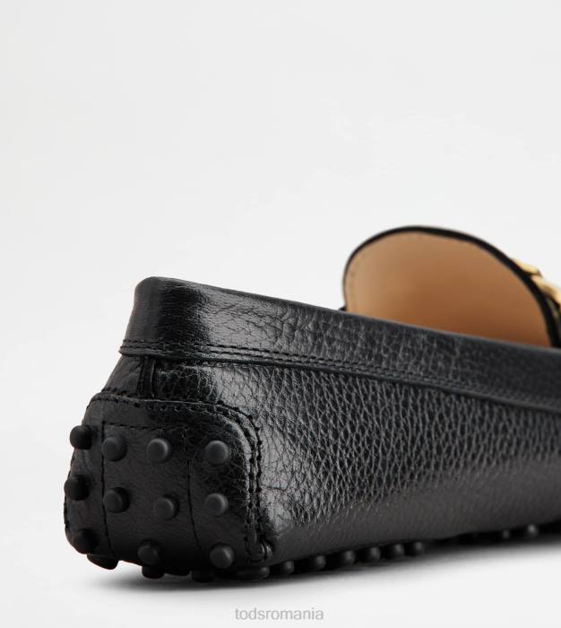 pantofi gommino din piele femei Tod's 080D78 negru