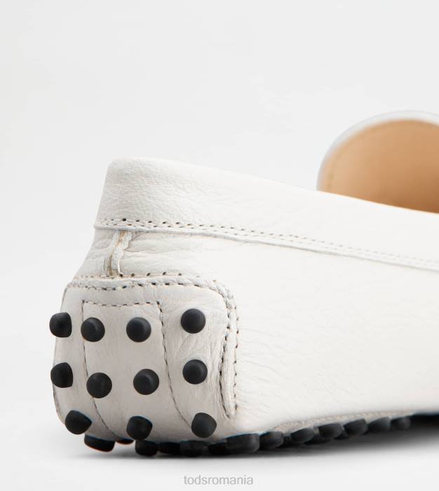 pantofi gommino din piele femei Tod's 080D81 alb
