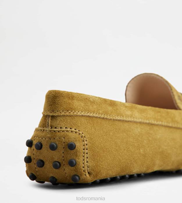 pantofi gommino din piele intoarsa femei Tod's 080D107 verde