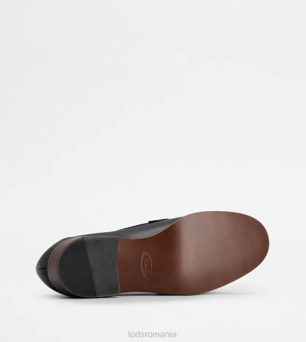 mocasini din piele femei Tod's 080D12 negru