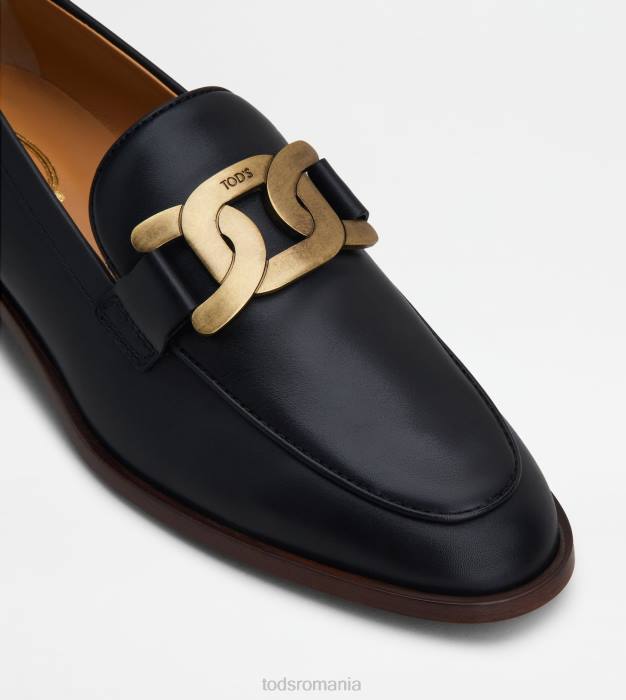 mocasini din piele femei Tod's 080D12 negru