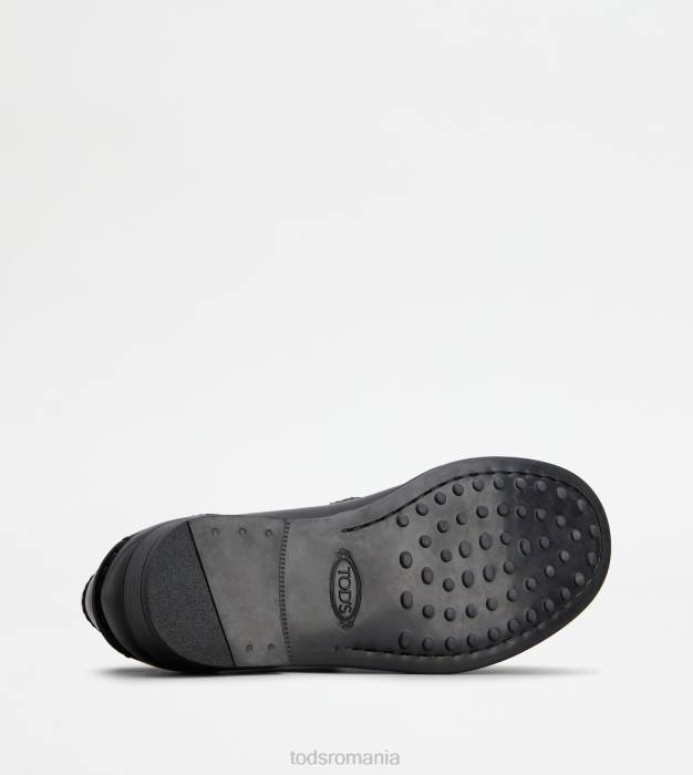 mocasini din piele femei Tod's 080D15 negru