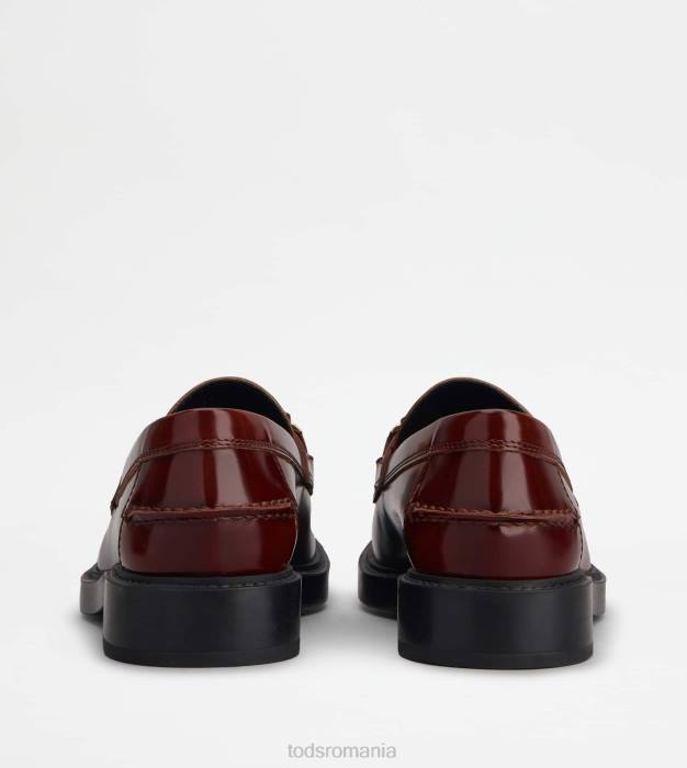 mocasini din piele femei Tod's 080D16 maro