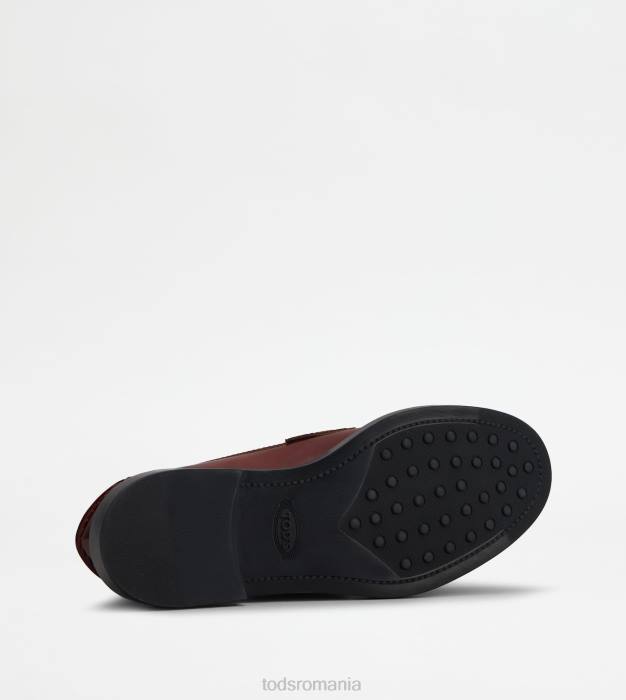 mocasini din piele femei Tod's 080D16 maro