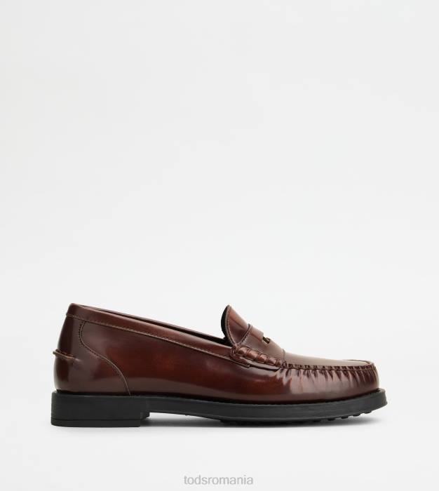 mocasini din piele femei Tod's 080D19 maro
