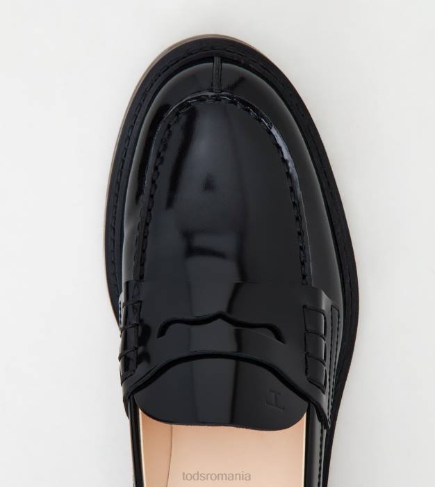mocasini din piele femei Tod's 080D20 negru