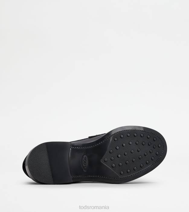 mocasini din piele femei Tod's 080D23 negru