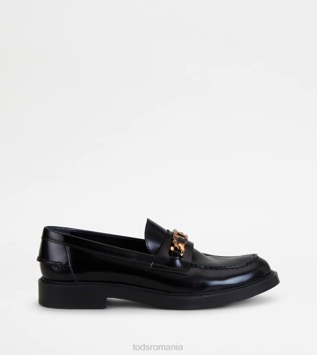 mocasini din piele femei Tod's 080D25 negru