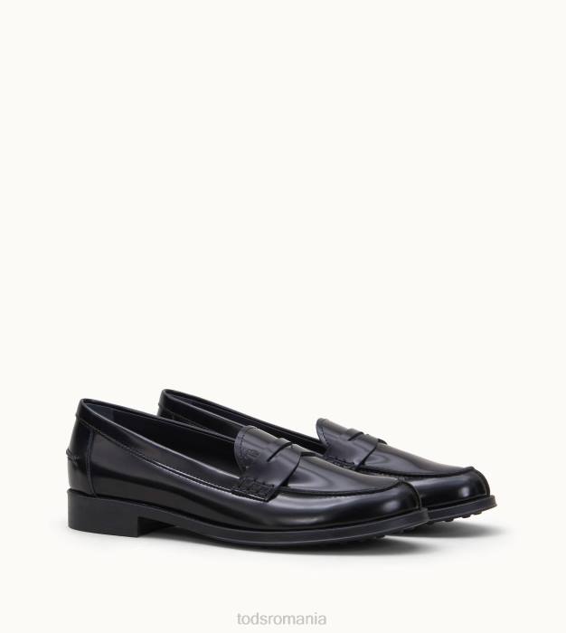 mocasini din piele femei Tod's 080D26 negru
