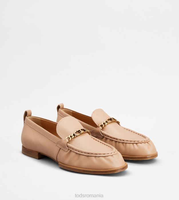 mocasini din piele femei Tod's 080D28 roz