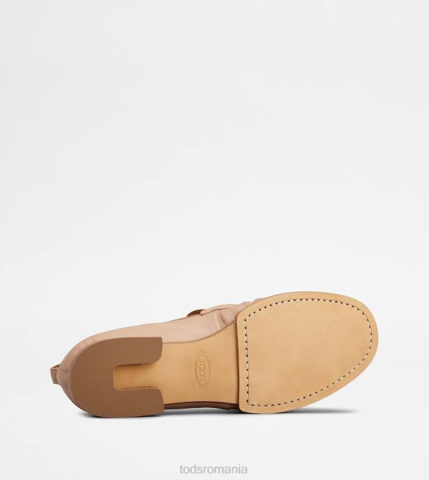 mocasini din piele femei Tod's 080D28 roz