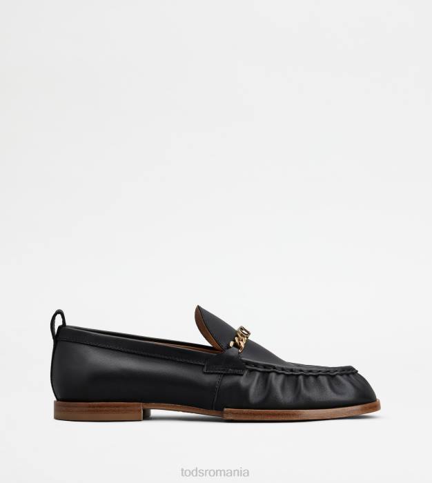 mocasini din piele femei Tod's 080D30 negru