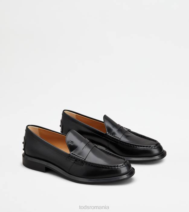 mocasini din piele femei Tod's 080D38 negru