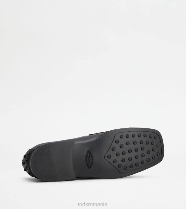 mocasini din piele femei Tod's 080D47 negru