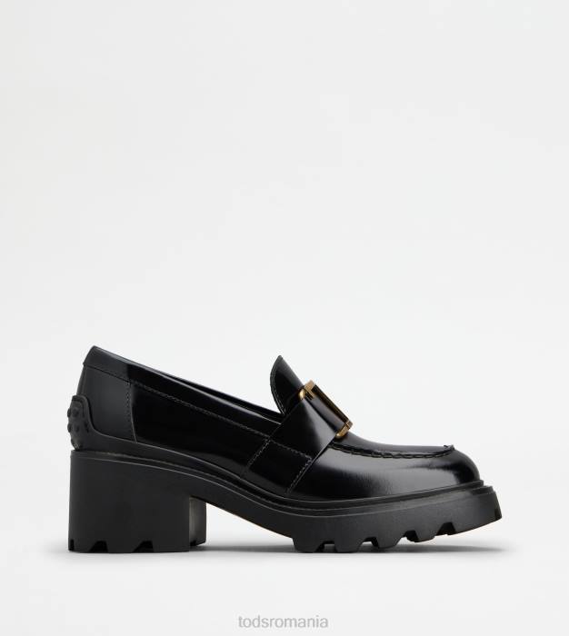 mocasini din piele femei Tod's 080D8 negru
