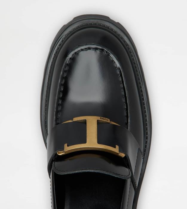 mocasini din piele femei Tod's 080D8 negru