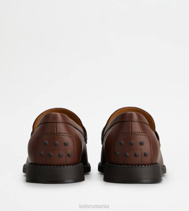 mocasini kate din piele femei Tod's 080D43 maro