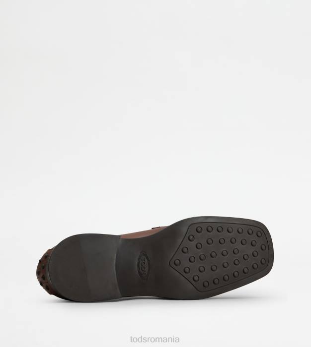 mocasini kate din piele femei Tod's 080D43 maro