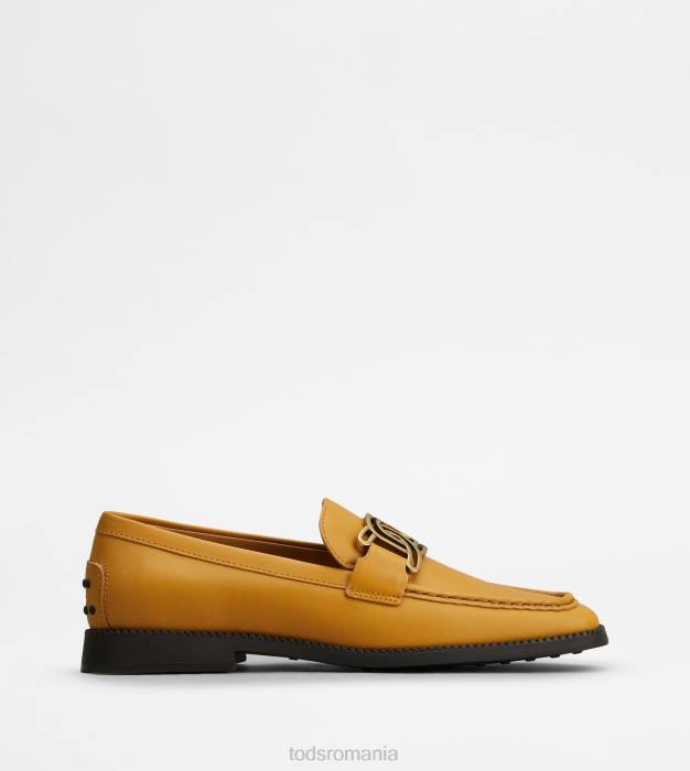 mocasini kate din piele femei Tod's 080D44 galben