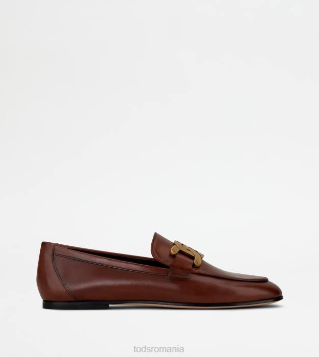 mocasini kate din piele femei Tod's 080D54 maro