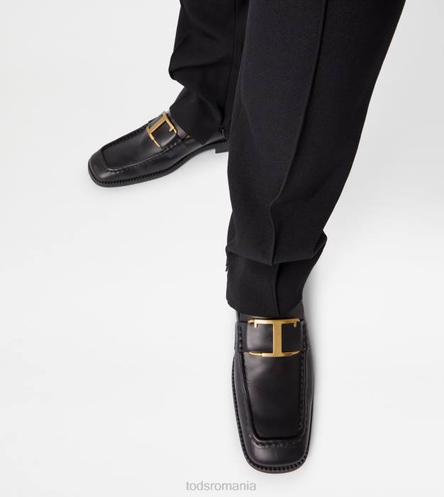 t mocasini atemporali din piele femei Tod's 080D56 negru