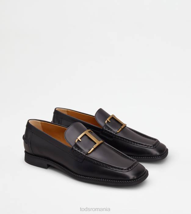 t mocasini atemporali din piele femei Tod's 080D56 negru