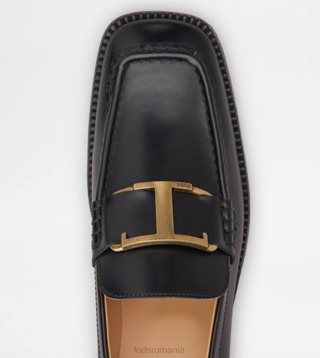 t mocasini atemporali din piele femei Tod's 080D56 negru