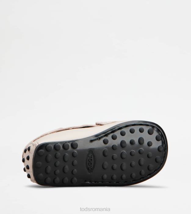 pantofi de conducere gommino junior city din piele femei Tod's 080D629 roz