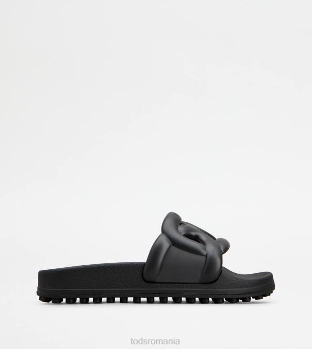 alunecă în cauciuc femei Tod's 080D225 negru