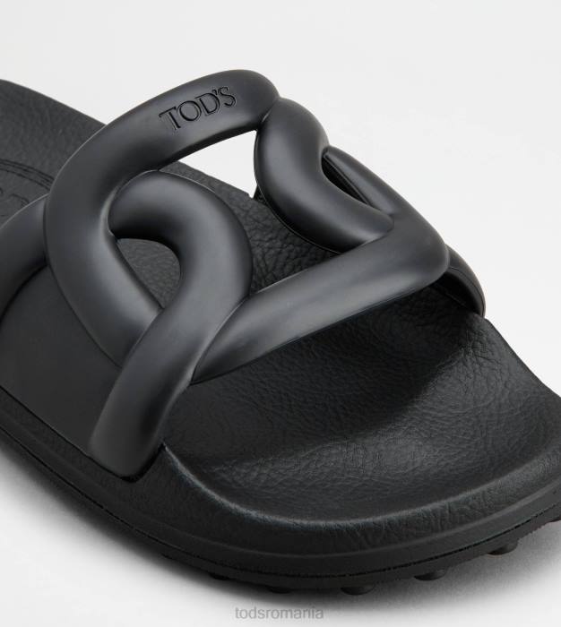 alunecă în cauciuc femei Tod's 080D225 negru