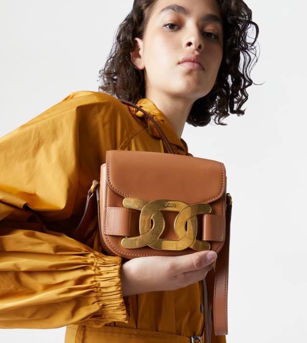geanta crossbody din piele mini femei Tod's 080D440 maro