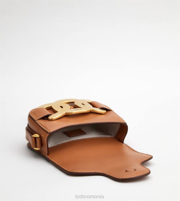 geanta crossbody din piele mini femei Tod's 080D440 maro