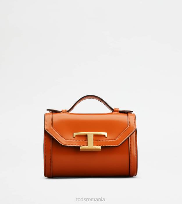 t geantă crossbody atemporală din piele micro femei Tod's 080D442 portocale