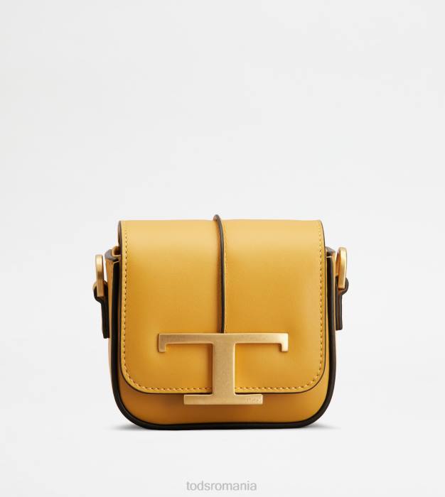 t geantă crossbody atemporală din piele micro femei Tod's 080D448 galben