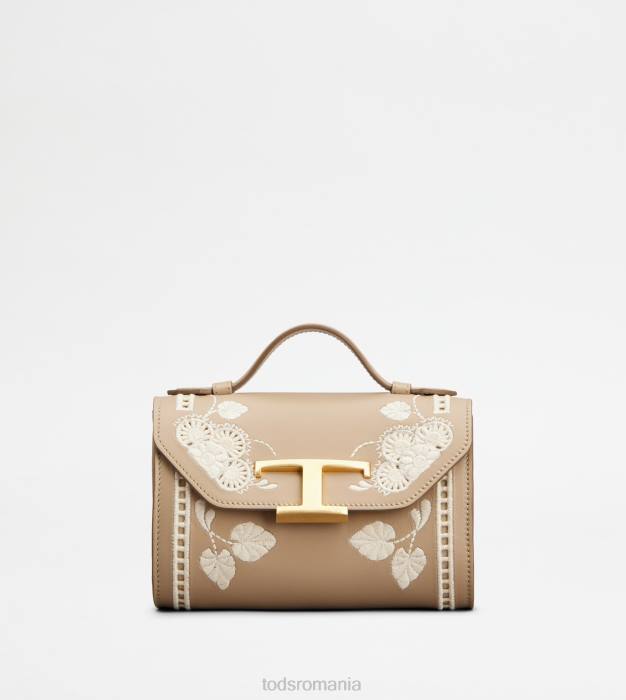 t geantă crossbody atemporală din piele micro femei Tod's 080D455 bej