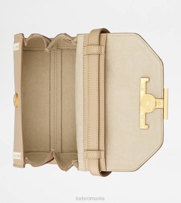 t geantă crossbody atemporală din piele micro femei Tod's 080D455 bej