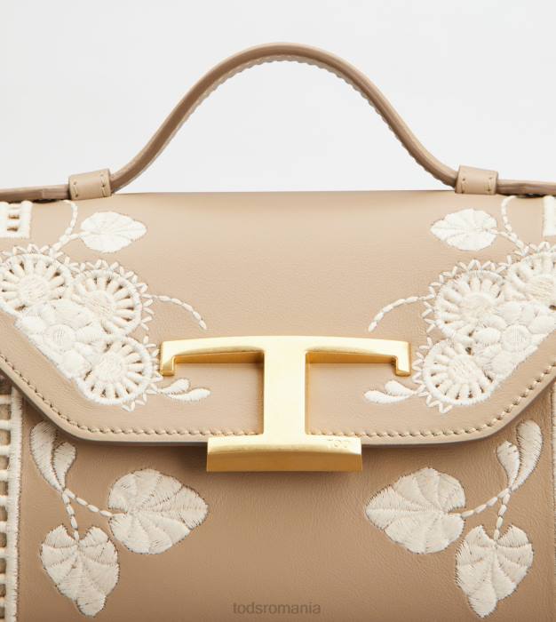 t geantă crossbody atemporală din piele micro femei Tod's 080D455 bej