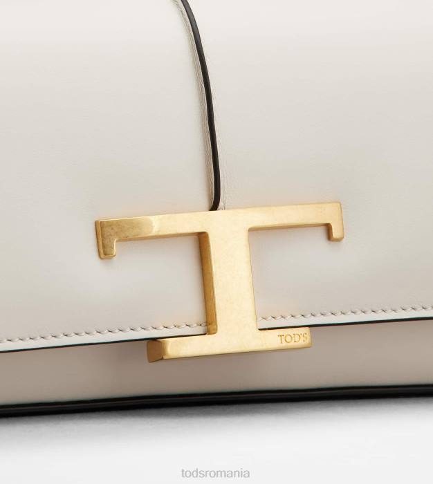 t geantă crossbody atemporală din piele mini femei Tod's 080D445 alb