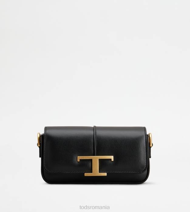 t geantă crossbody atemporală din piele mini femei Tod's 080D446 negru