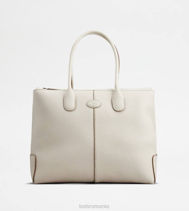 di geanta din piele mare femei Tod's 080D265 aproape alb