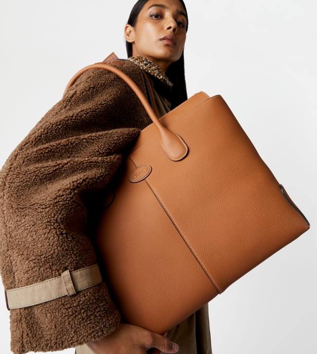 di geanta din piele mare femei Tod's 080D267 maro