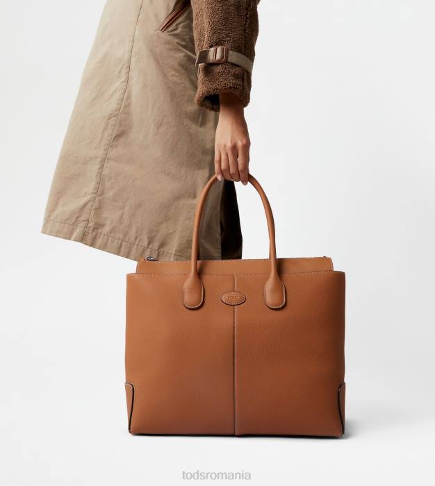 di geanta din piele mare femei Tod's 080D267 maro