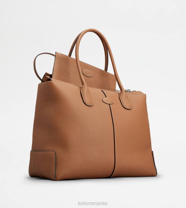 di geanta din piele mare femei Tod's 080D267 maro