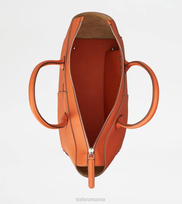 di geanta din piele mare femei Tod's 080D325 portocale