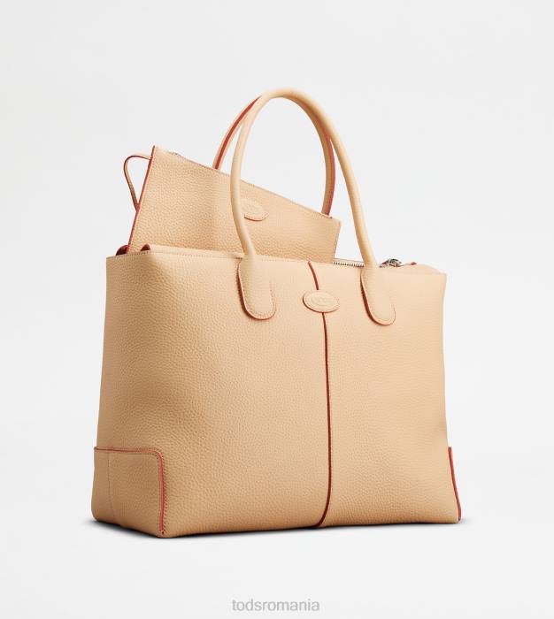 di geanta din piele mare femei Tod's 080D326 roz